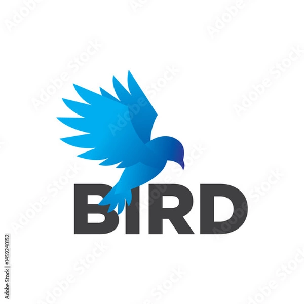 Fototapeta Logotype of bird vector template