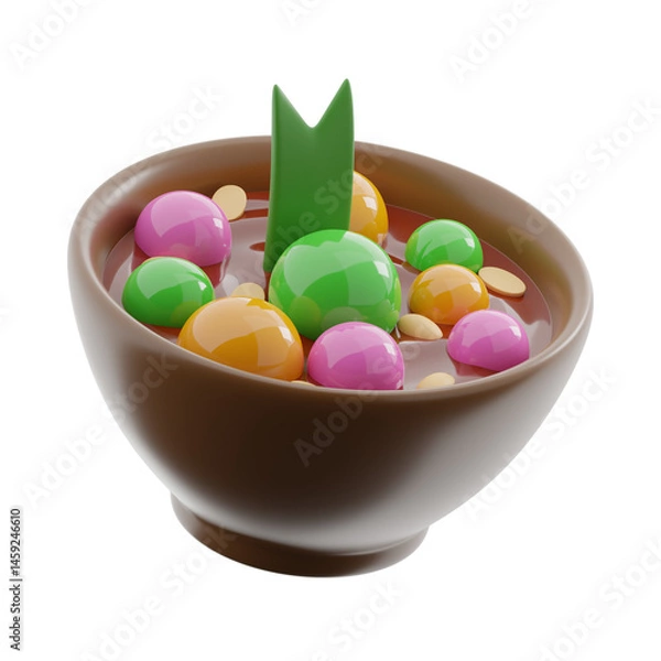 Obraz Kolak indonesian drinks 3d illustration