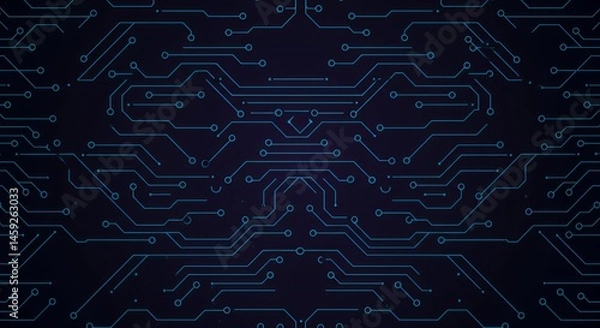 Fototapeta Abstract Circuit Board Design: Technological Background