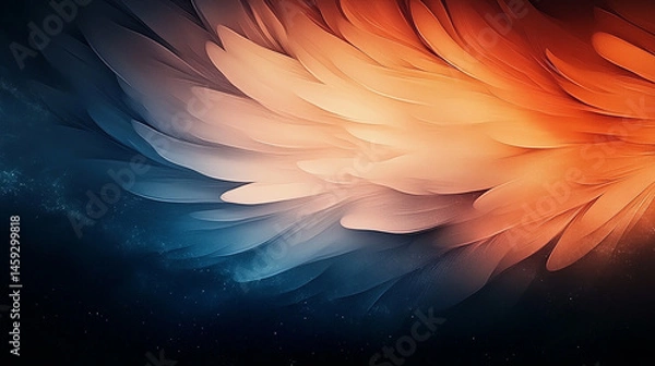 Obraz Colorful Abstract Feathers Background