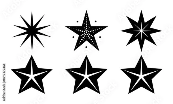 Fototapeta Download Sparkle Icons Set. Twinkle Stars Collection. Shine Star  Effect Shine, Glitter, Twinkling And Clean. Star Sparkle Icon. Vector Eps File For Design.