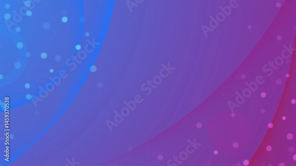 Fototapeta Abstract Blue and Purple Gradient Background with Light Particles