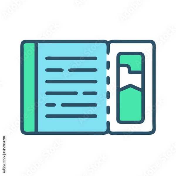 Obraz Boarding Pass Document Icon Design