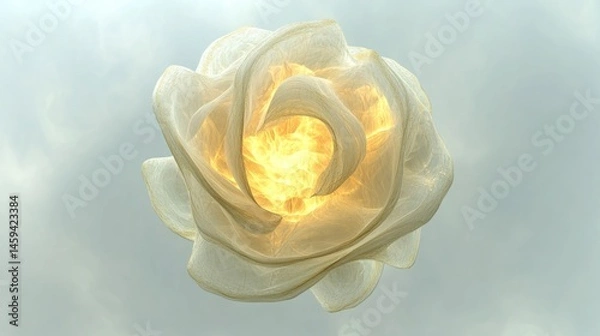 Fototapeta Abstract luminous flower