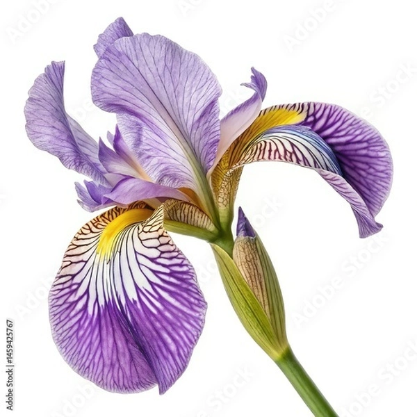 Fototapeta iris flower isolated on white