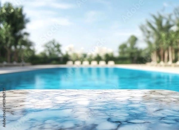 Fototapeta swimming pool in hotel