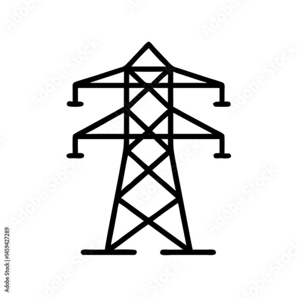 Obraz Power Line Transmission Icon Design