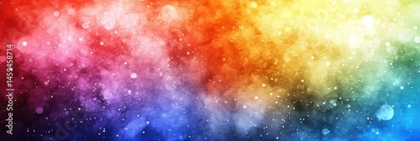 Fototapeta Colorful, vibrant abstract background with soft, blended hues, shimmering particles