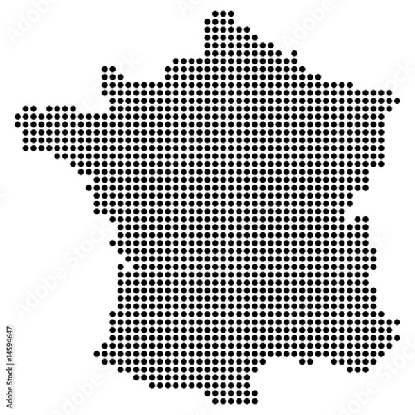 Obraz frankreichkarte