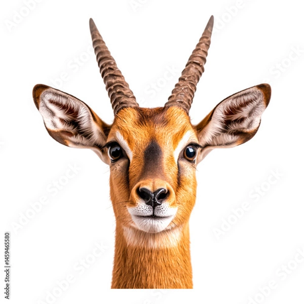 Obraz Close-up Portrait of an Elegant Antelope with Distinctive Horns and Soft Features