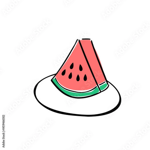 Obraz カットされたスイカ