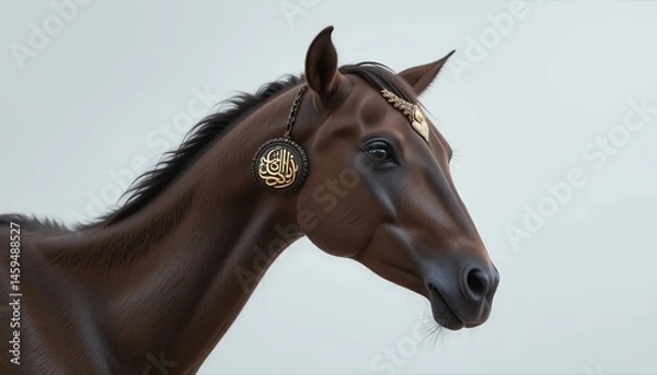 Obraz Serene Domba with Intricate Eid Tag