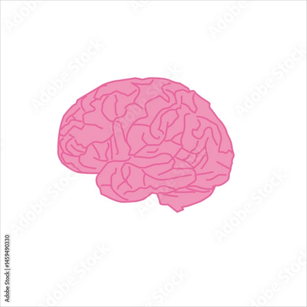 Fototapeta brain vector icon illustration