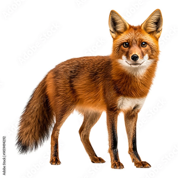 Obraz Detailed Portrait of a Red Fox with Vibrant Fur and Expressive Eyes in Natural Habitat