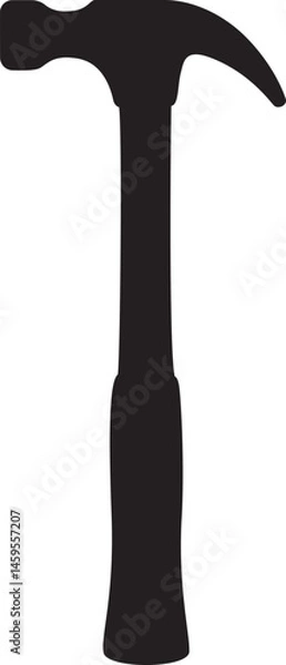Fototapeta Hammer isolated on a white background.