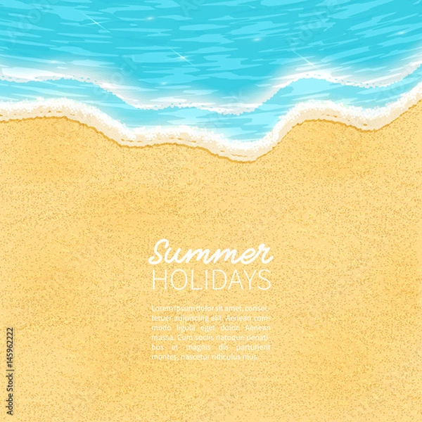 Obraz plaża, piasek, morze,