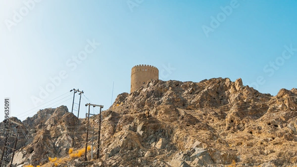 Fototapeta View of coastline of Muttrah district of Muscat, Oman. High quality photo