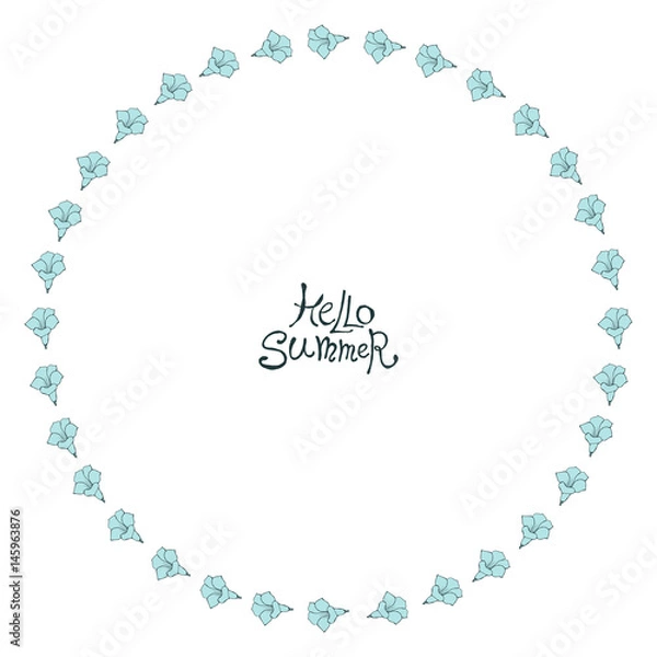 Obraz Circle floral frame