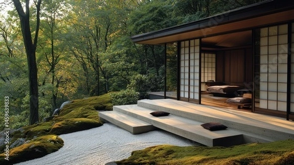 Obraz Tranquil Zen Garden Retreat