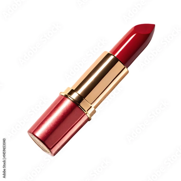 Obraz Luxury Red Lipstick: High-Quality Makeup Image on transparent background