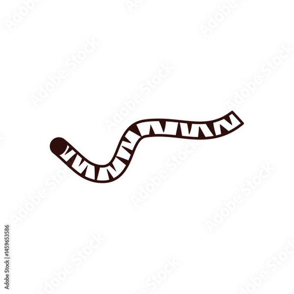 Obraz Hand drawn tiger tail. Vector illustration 