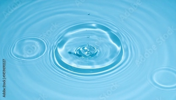 Obraz blue water drop