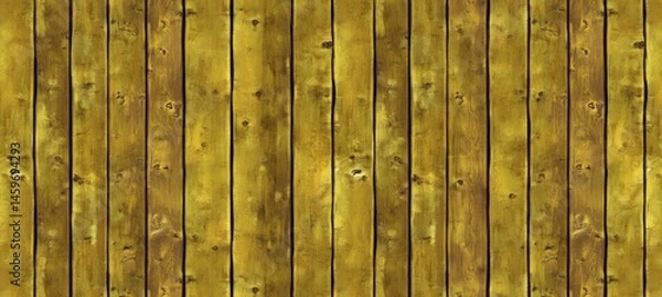 Fototapeta Golden wooden planks in vertical lines