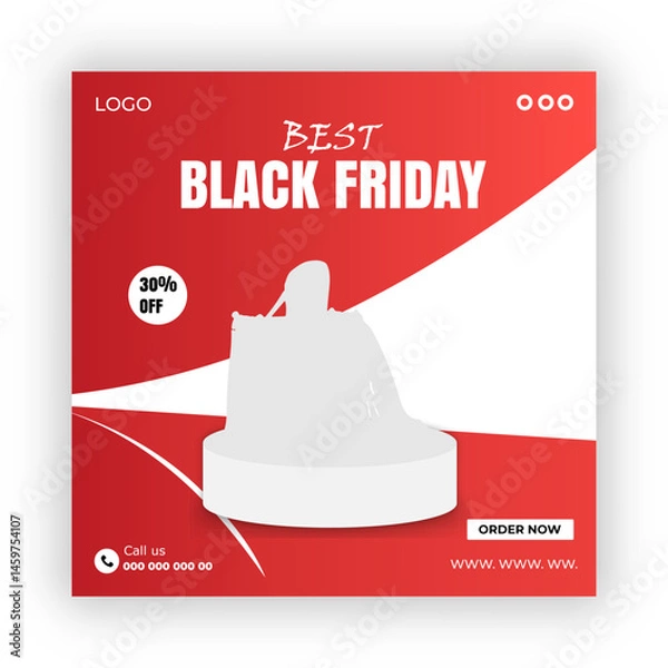 Obraz Pic up your new hoodie social media post design template
