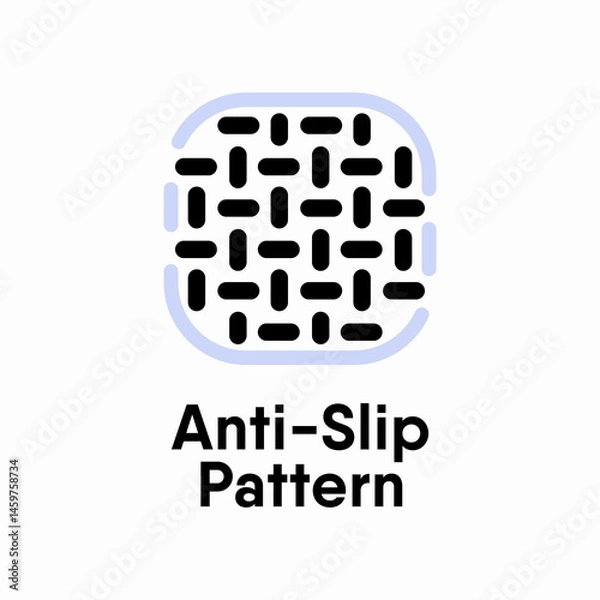 Fototapeta Anti-Slip Pattern information sign