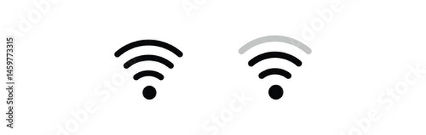 Fototapeta wifi icon set. Internet connection symbol. Vector illustration