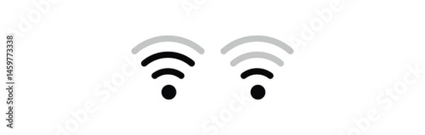 Fototapeta wifi icon set. Internet connection symbol. Vector illustration
