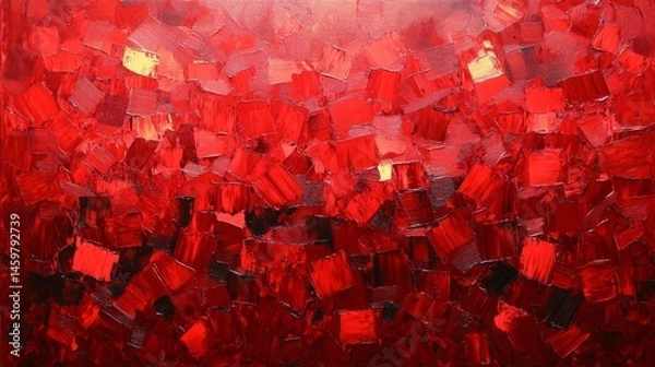 Obraz Abstract Red Painting Texture Background