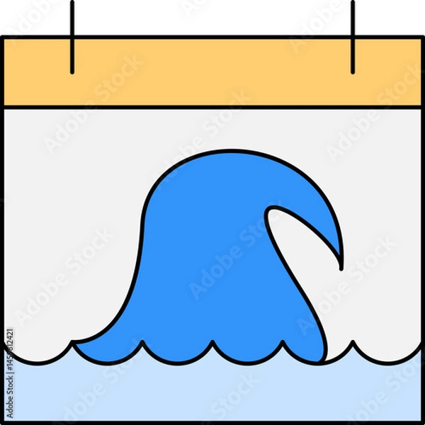 Obraz Calendar icon single vector illustration