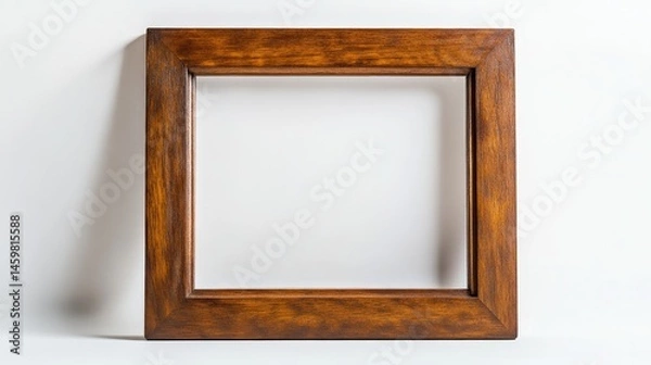 Obraz Empty wooden frame for showing off your art, photos, or prints.

