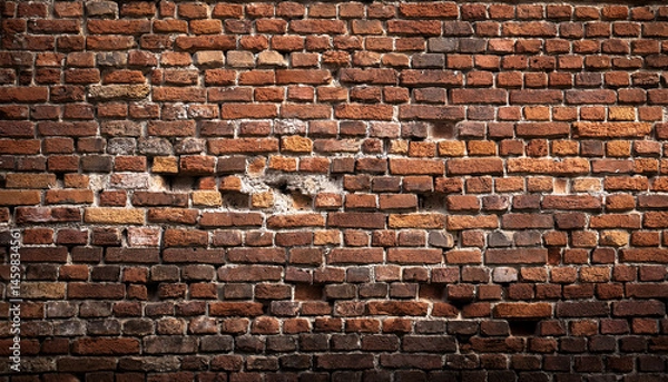 Fototapeta old weathered brick wall background