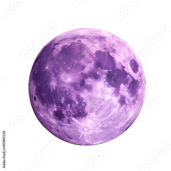 Obraz purple moon Isolated on transparent background