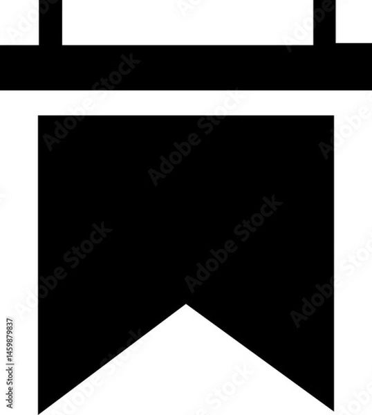 Fototapeta Ad banner vector Abstract Advertisement Banner - Sign, Billboard, Blank Directional signs stock illustration billboard icon Simple of Advertising and Promotion Related Vector Icon Symbol SVG