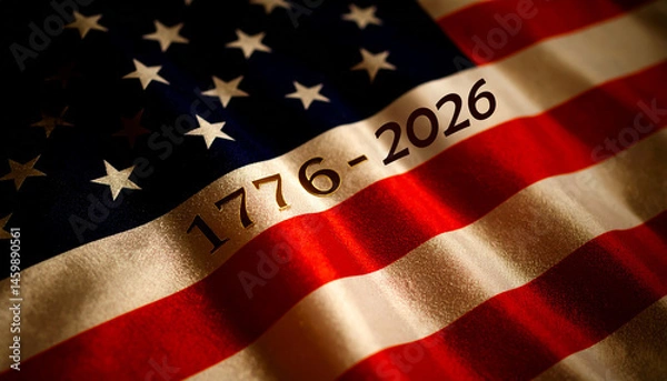 Obraz Series Celebrate America 250 - Graphic Illustration for America's 250th Birthday - (Semiquincentennial Celebration)