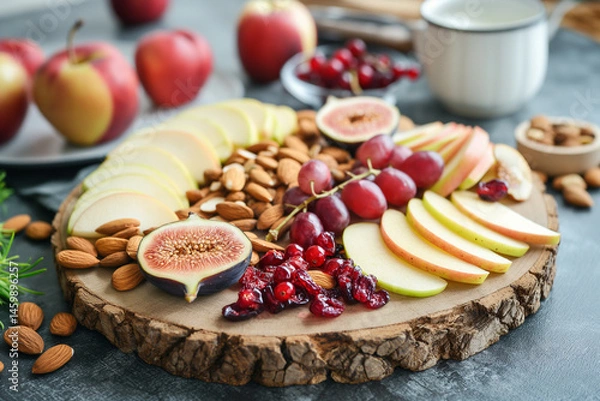 Fototapeta Fruit & Nut Snack Board