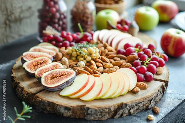 Fototapeta Fruit & Nut Snack Board