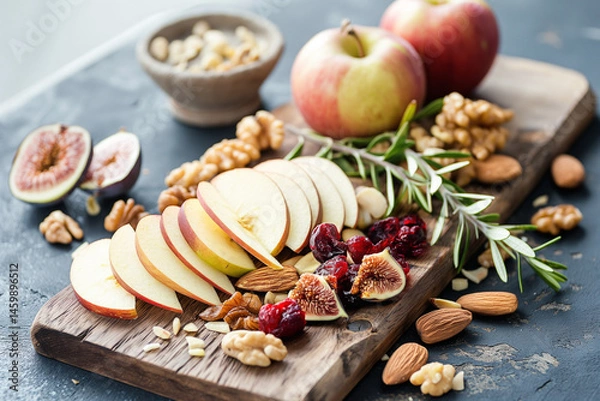 Fototapeta Fruit & Nut Snack Board