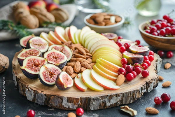 Fototapeta Fruit & Nut Snack Board