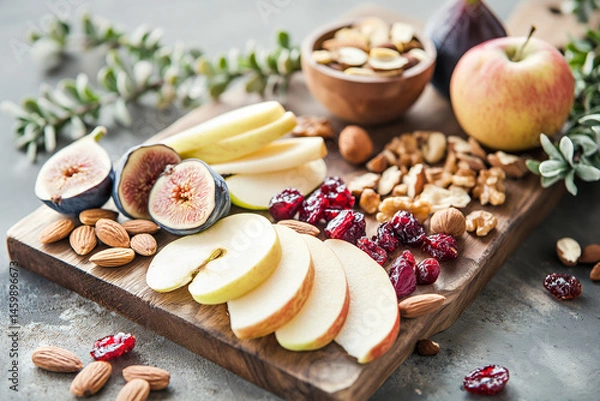 Fototapeta Fruit & Nut Snack Board