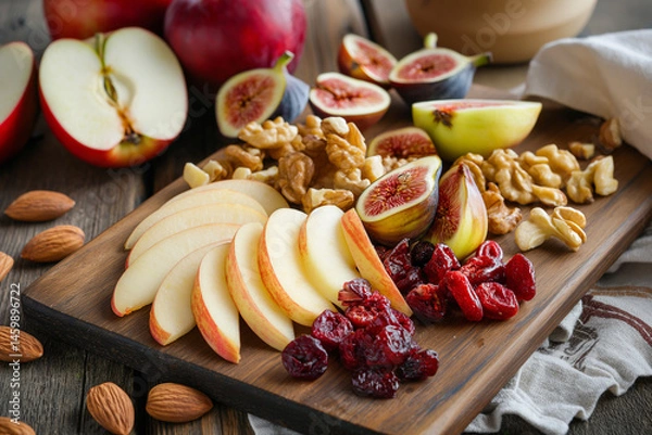 Fototapeta Fruit & Nut Snack Board