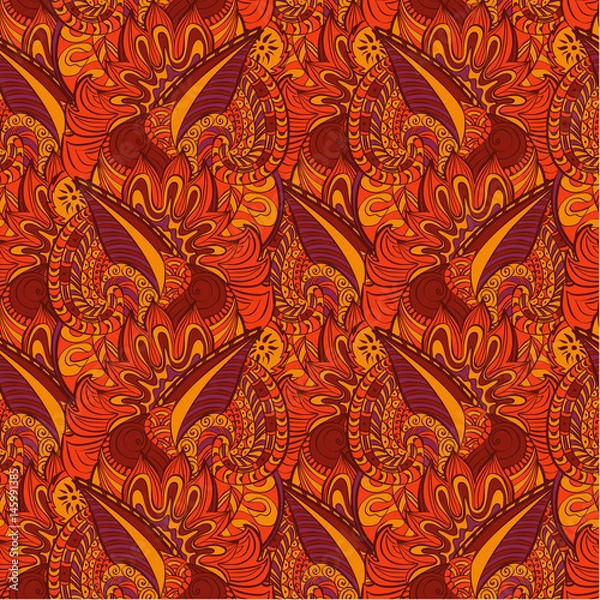 Fototapeta vector floral seamless pattern background