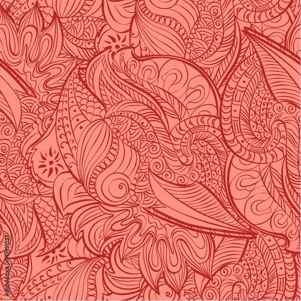 Fototapeta vector floral seamless pattern background