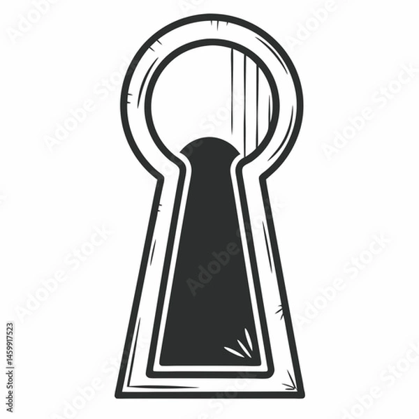 Fototapeta key in keyhole