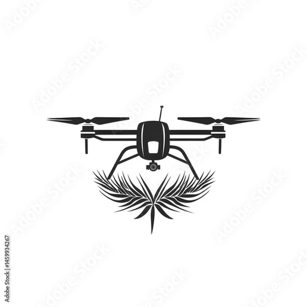 Fototapeta Sleek and Simplistic Drone Design for Agricultural Technology Purposes