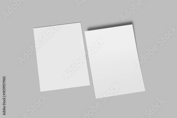 Obraz a4 flyer blank mockup modern