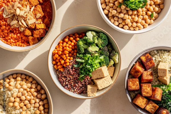 Fototapeta Vegan Protein Sources